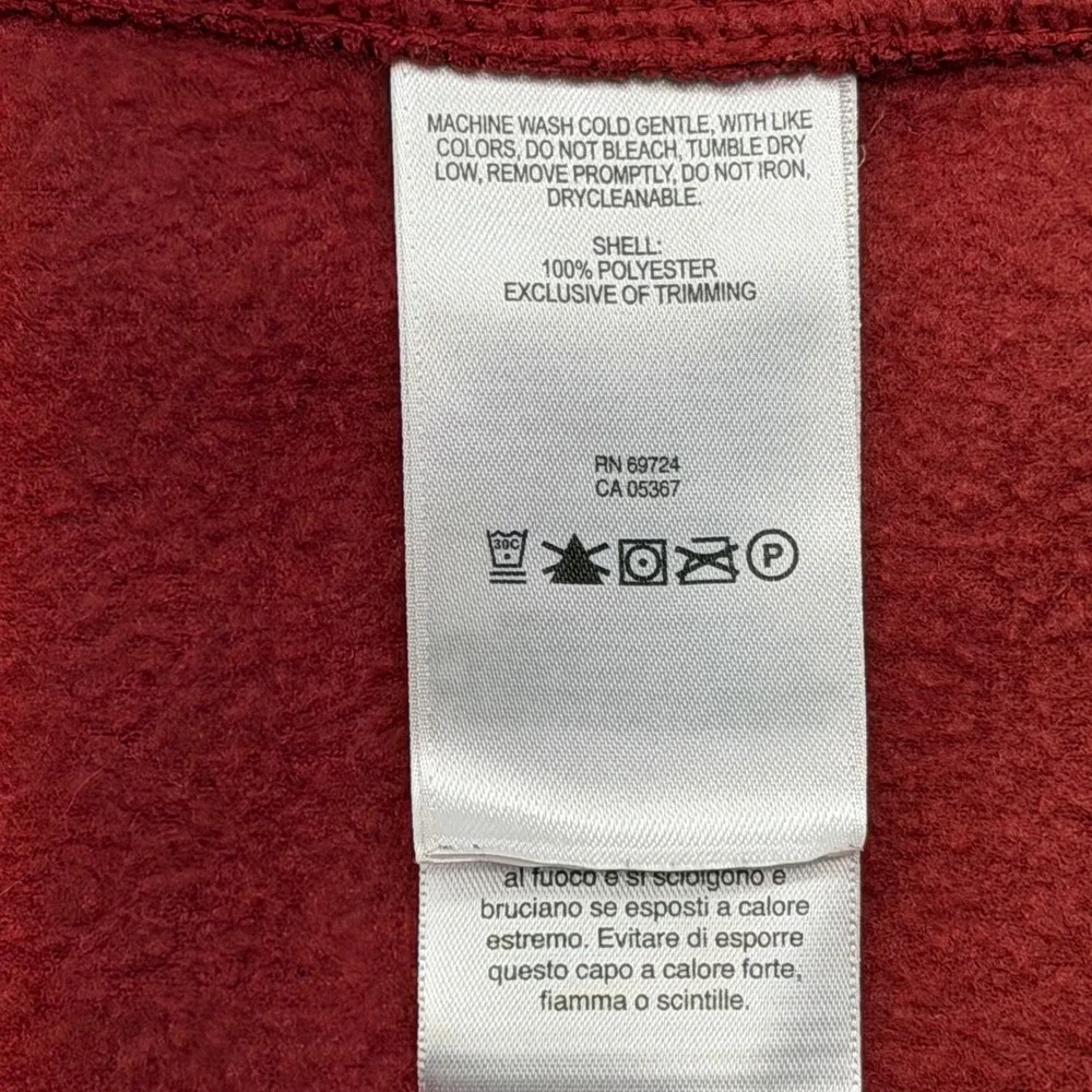 Columbia WM6747‎ Mens Size XXL Red Cathedral Peak II Full-Zip Fleece Vest